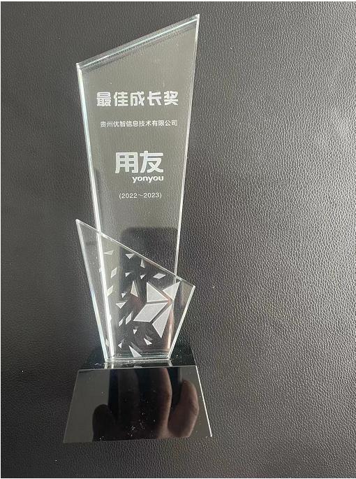 貴陽榮獲“2022年(nián)用(yòng)友(yǒu)最佳成長(cháng)獎”